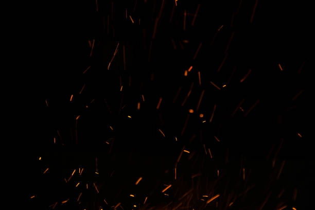 istock The flames of darkness float in the air.Fire charcoal. 914515982