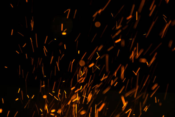istock The flames of darkness float in the air.Fire charcoal. 914516704