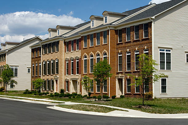 istock Row of luxury townhomes 91451873