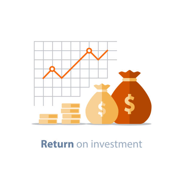 예산 계획, 비용 개념, 회계 보고서, 소득 성장, 수익 증가 - growth business improvement investment stock illustrations