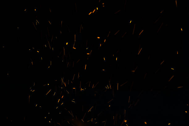 istock The flames of darkness float in the air.Fire charcoal. 914520108