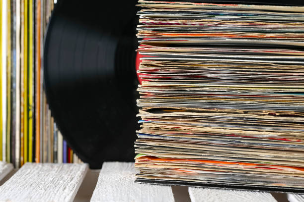 istock Collection of the vinyl records 914520892