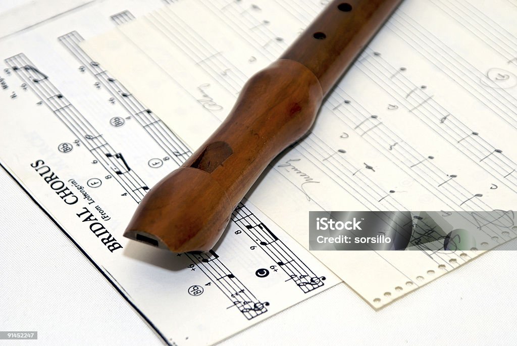 Feuille de musique sur le woodwind - Photo de Accord - Écriture musicale libre de droits