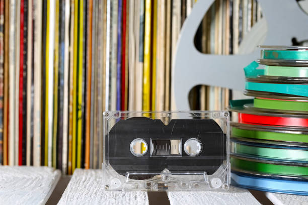 istock Compact cassette and other sound media 914522960