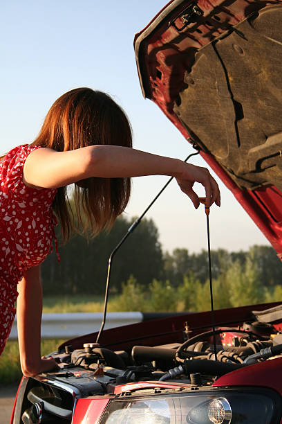 istock Girl with car 2 91452385