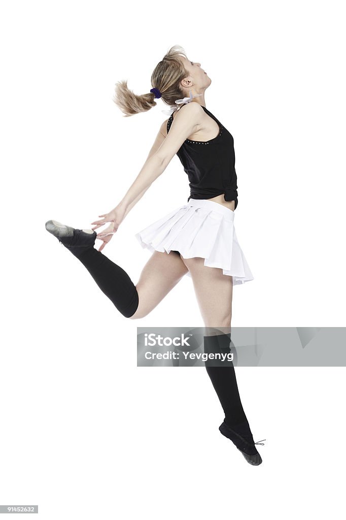 Танец девушка - Стоковые фото Белый роялти-фри