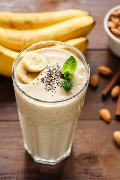 istock Banana smoothie with chia seeds 914530602