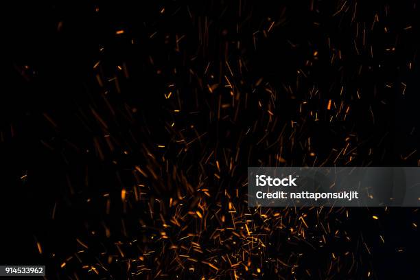 The Flames Of Darkness Float In The Airfire Charcoal Stock Photo - Download Image Now