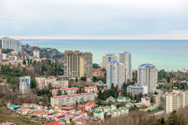 istock Residential district on seaside in Sochi. Russia 914534096