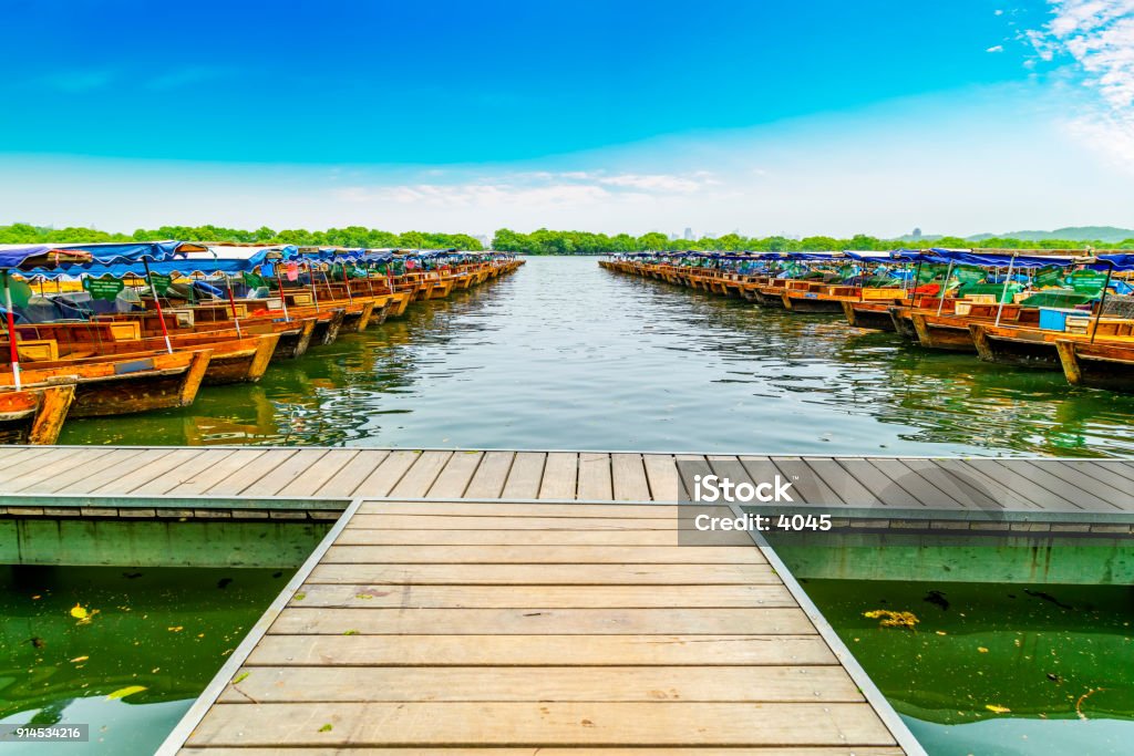 The beautiful scenery of Hangzhou, West Lake Ancient Stock Photo