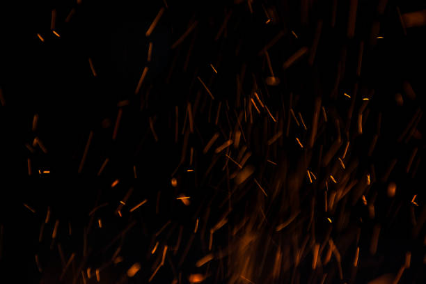 istock The flames of darkness float in the air.Fire charcoal. 914535016