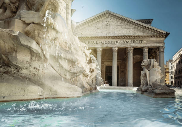 istock Pantheon Fountain, Rome, Italy 914538236