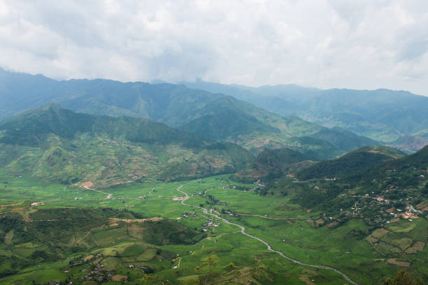 istock Rice terraces field in Raining season in Vietnam. 914538464
