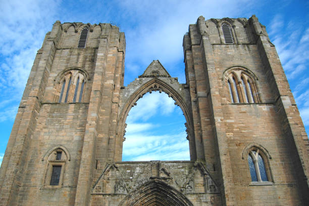 Ruins of Elgin Cathedral stock photo