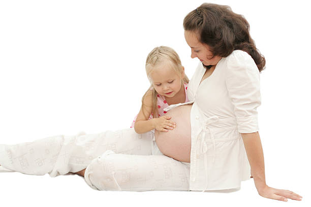 istock Pregnant mom and child 91454152