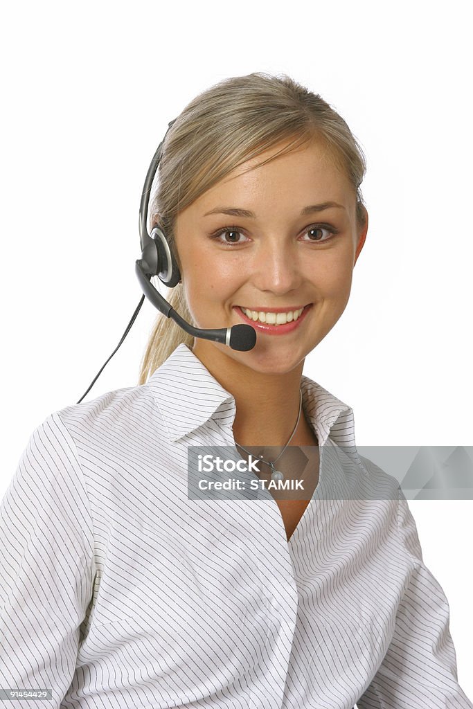 call-center representative  Women Stock Photo