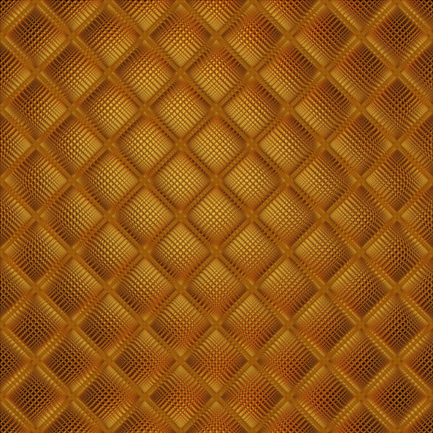Shiny golden background with curved lines