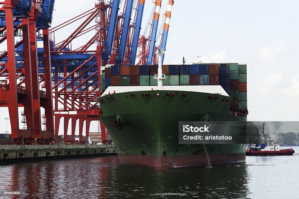 Docking Container Ship  Accuracy Stock Photo