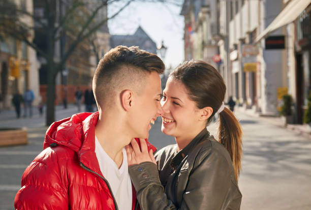 istock young couple lovers street in spring 914549082