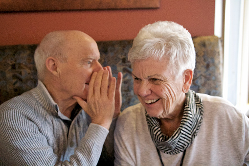 Elderly Couple dealing with hearing loss