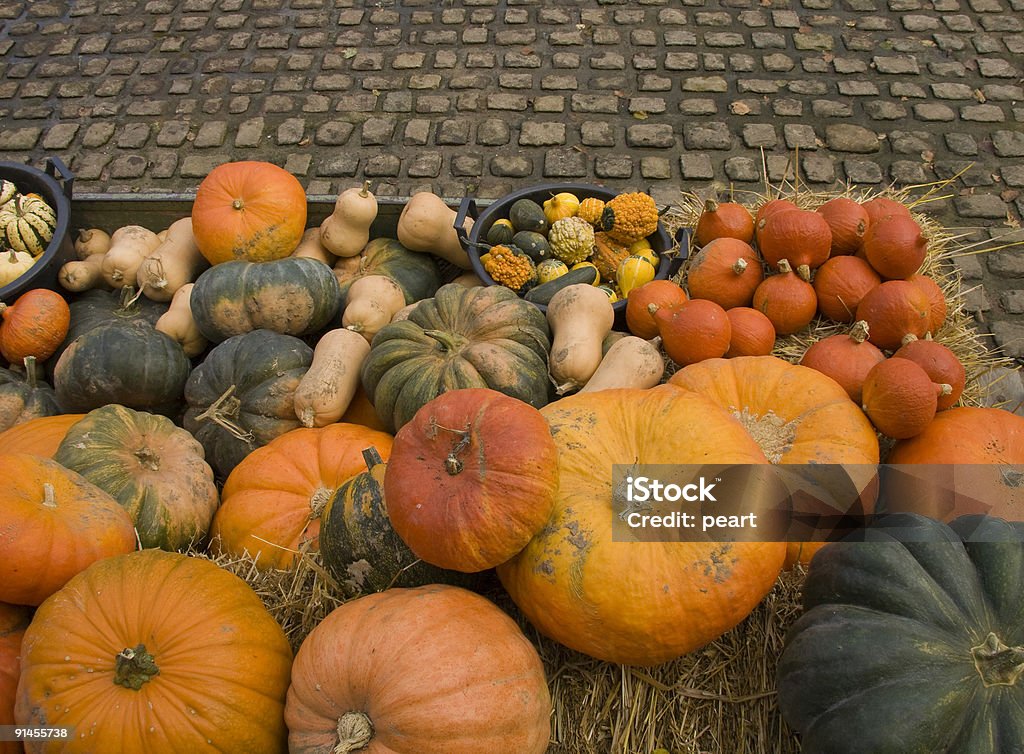 Abóboras no Mercado - Royalty-free Abundância Foto de stock