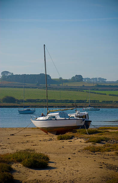 istock Sail boat in autumn 91455762