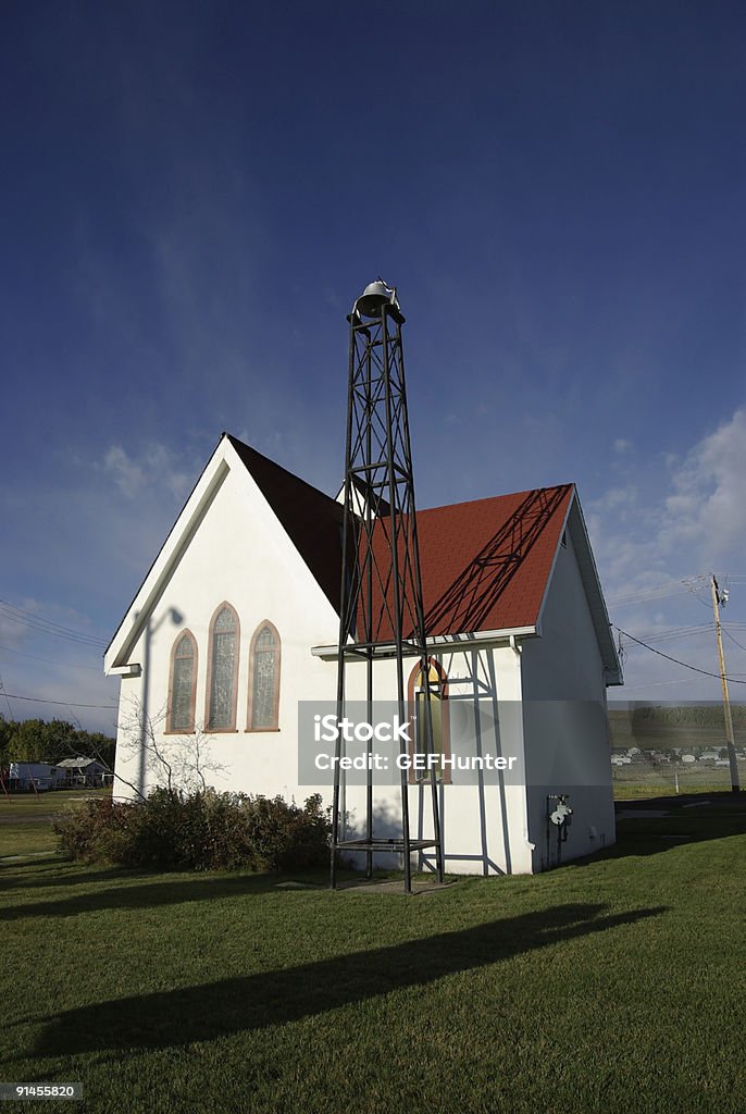 Rural churches represent faith and religion.  Autumn Stock Photo