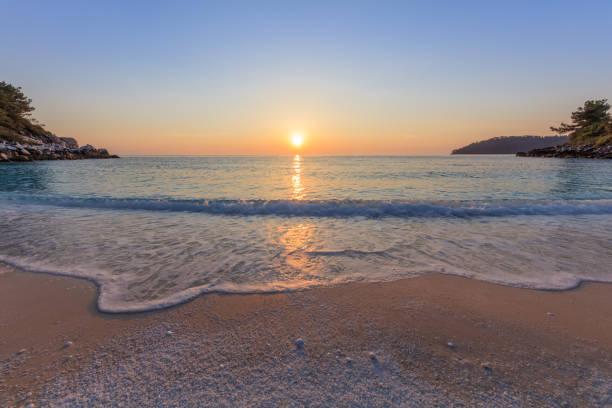 istock Marble beach (Saliara beach), Thassos Islands, Greece 914574952