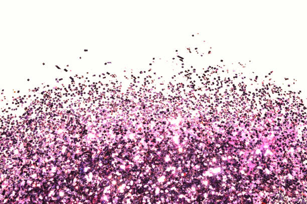istock Textured background with purple glitter 914577046