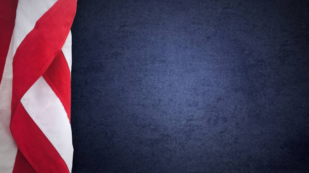 istock American Flag Over Blue Paper Texture 914594694