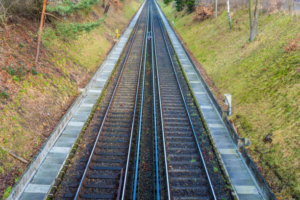 istock High Angle View Of Railroad Tracks 914598472