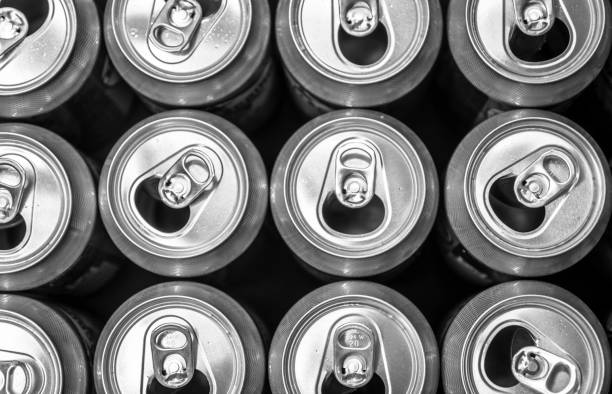 istock Full Frame Shot Of Drink Cans 914598486
