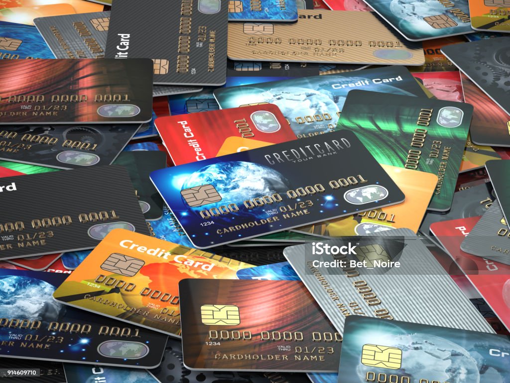 Pile of colored credit cards background, Pile of colored credit cards background, 3d illustration

 Credit Card Stock Photo