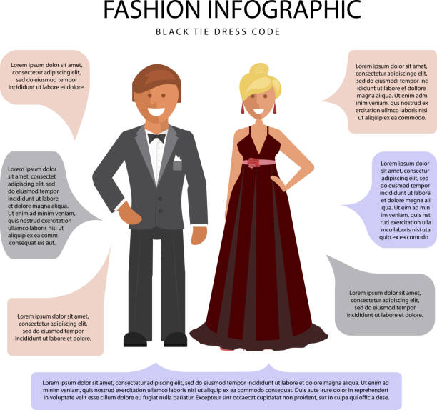 Dress Code Infographs 90+ Dress Code Infographic Stock Illustrations, graphiques vectoriels ...