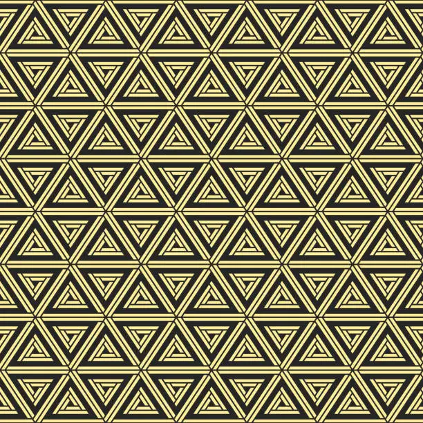 Vector illustration of Abstract geometric simple pattern of triangles.