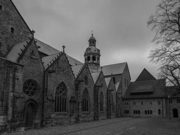 istock The Hildesheim Cathedral against sky, Germany 914630928