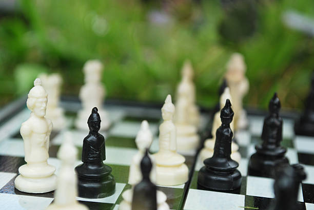 chess game stock photo