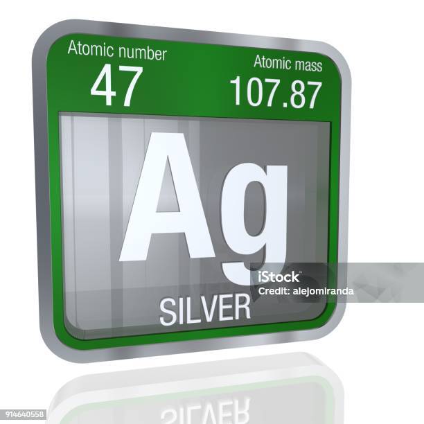 Color Silver Symbol Silver Symbol In Square Shape With Metallic Border And Transparent ...