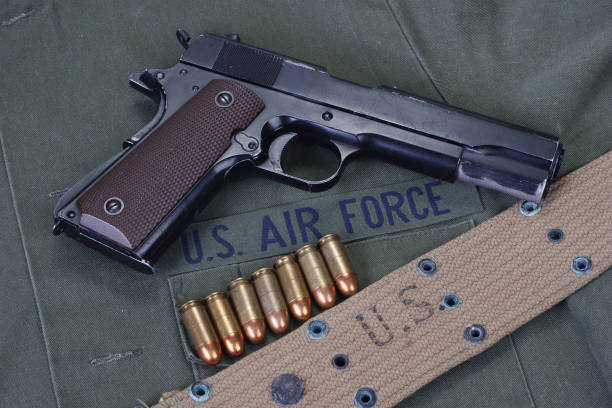 istock colt government M1911 with us air force uniform 914644658