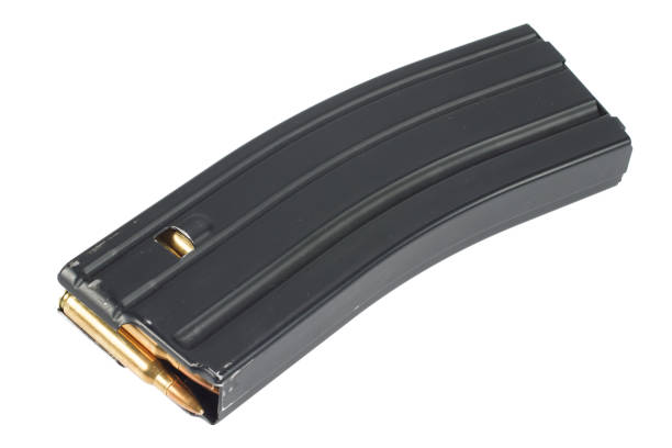 istock US ARMY M-16 rifle magazine with cartridges 914650616