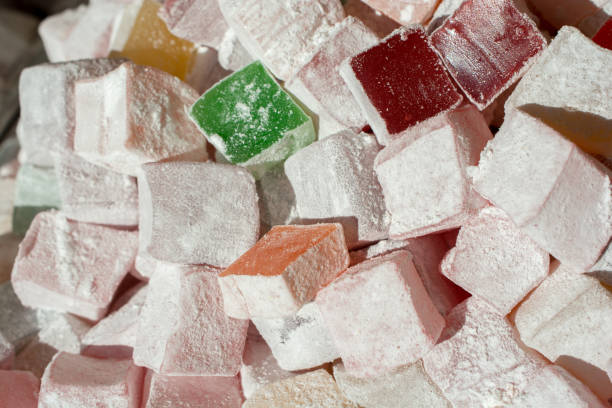 istock Traditional turkish delight  lokum candy 914652068