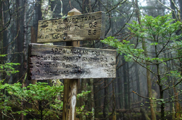 istock Appalachian Trail Trail Sign, Great Smoky Mountains 914652182