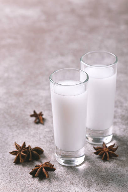 istock Alcohol Raki with anis. Turkish, Greek aperitif arak, Ouzo 914658468
