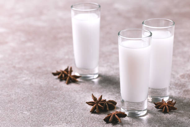 istock Alcohol Raki with anis. Turkish, Greek aperitif arak, Ouzo 914658482