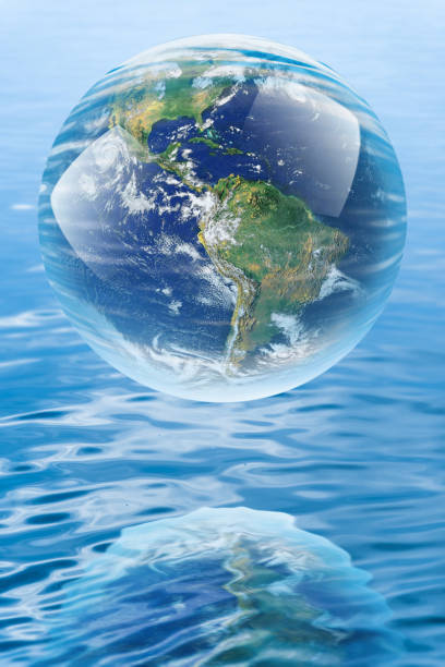 istock Crystal ball reflecting globe of the earth 914673012