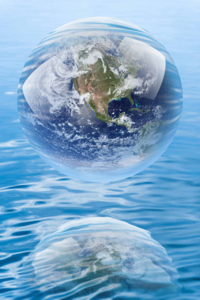istock Crystal ball reflecting globe of the earth 914673050