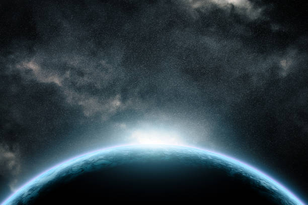 istock View of the planet Earth from space during a sunrise 3D rendering 914687036