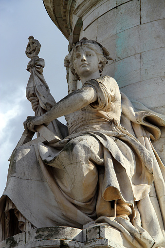Place de la République and the monument to Marianne. The monument was created by the brothers Charles and Léopold Morice in the 1880s.