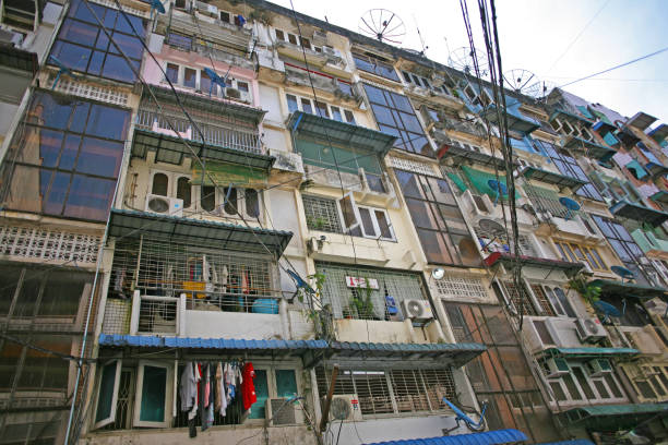 istock Down high rise apartments in Yangon, Myanmar 914691492