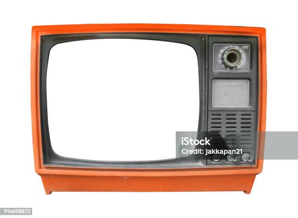 Retro Televisor Foto de stock y más banco de imágenes de Televisión - Televisión, Retro, Anticuado